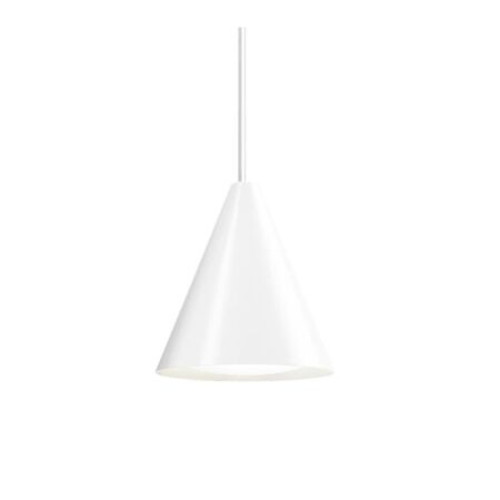 Louis Poulsen Pendelleuchte 'Keglen' Ø: 25 cm, DALI, Weiss