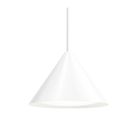 Louis Poulsen Pendelleuchte 'Keglen' Ø: 40 cm, DALI, Weiss