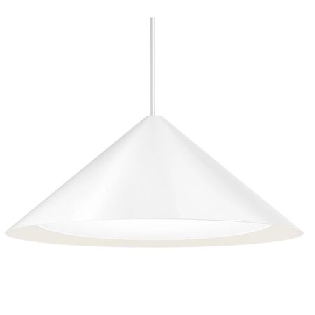 Louis Poulsen Pendelleuchte 'Keglen' Ø: 65 cm, DALI, Weiss