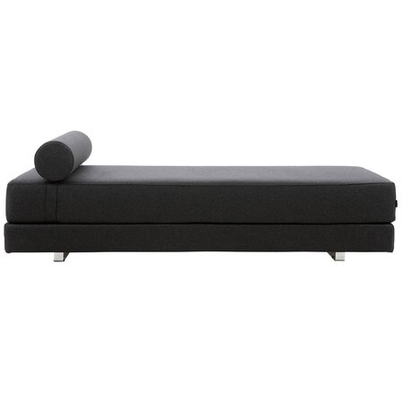 Softline Lubi Schlafsofa mit Kaltschaummatratze Softline Lubi Schlafsofa mit Kaltschaummatratze-Felt Melange 295 Black - Gestell Chrom