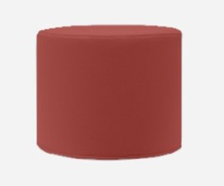 Softline Drums Hocker / Beistelltisch S - Felt Melange - 297 Dark Red