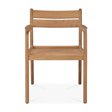 Ethnicraft-Teak-Jack-Armlehnen-Stuhl-fur-Draussen - Ohne kissen