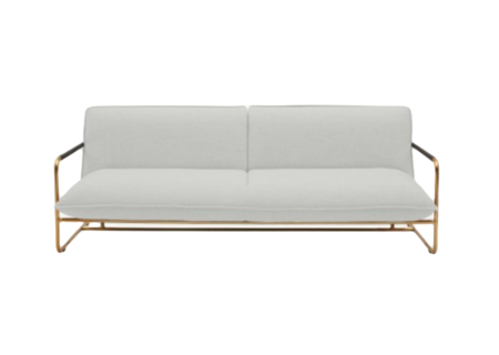 Softline NOVA Schlafsofa-Divina Melange 120 White/Grey-Brass