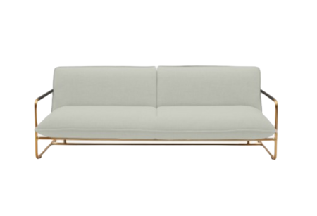 Softline NOVA Schlafsofa-Remix 113 Off-white-Brass
