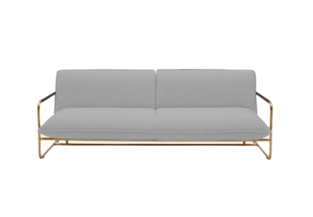 Softline NOVA Schlafsofa-Remix 123 light Grey-Brass