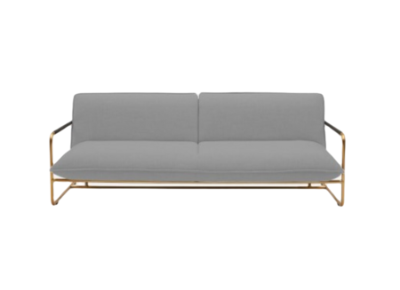 Softline NOVA Schlafsofa-Remix 133 Mouse Grey-Brass