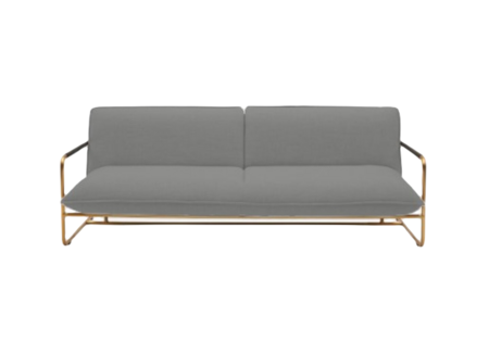 Softline NOVA Schlafsofa-Hallingdal 153 Grey/Greige-Brass