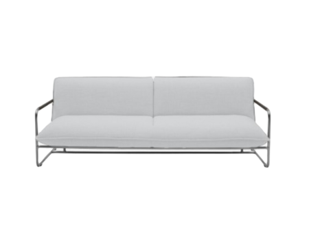 Softline NOVA Schlafsofa-Eco Cotton 519 White-Chrome