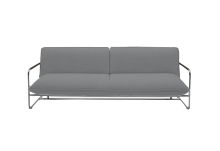 Softline NOVA Schlafsofa-Eco Cotton 520 Grey/White-Chrome