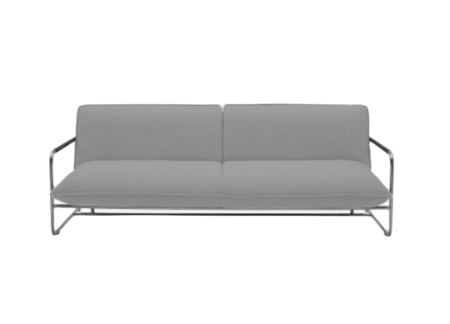 Softline NOVA Schlafsofa-Remix 133 Mouse Grey-Chrome