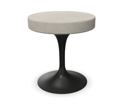 Knoll International Tulip Stool Hocker schwarz - Hallingdal 103 Powder