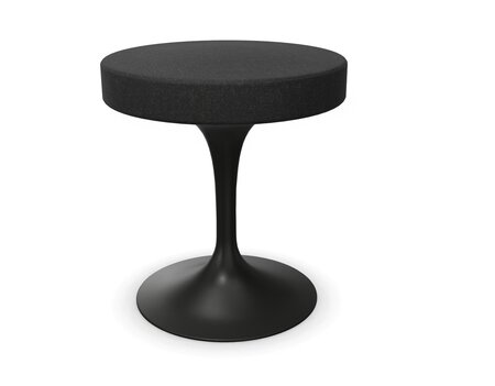 Knoll International Tulip Stool Hocker schwarz - Hallingdal 180 Smoke