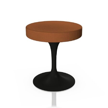 Knoll International Tulip Stool Hocker - Schwarz  - Tonus 464T Light Copper
