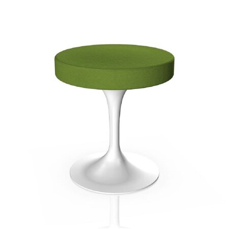 Knoll International Tulip Stool Hocker - Weiß - Tonus 118T Pistachio Green