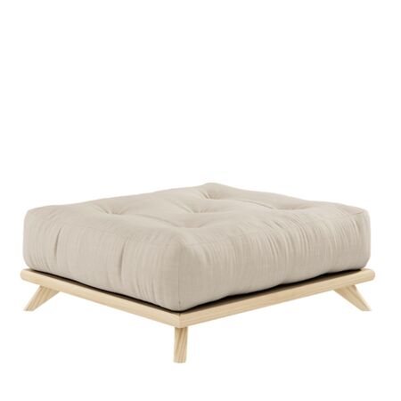 Karup Design Karup Design Senza Stool - Puff 101 Clear lacquered, 914 Linen