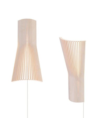Secto Design Secto 4237 - kleine Eckleuchte - Birke natur - Leuchte mit Kabel