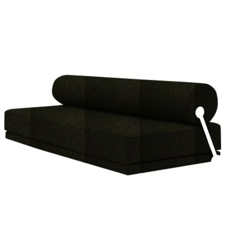 Softline A/S Softline Sleep Day Bed / Schlafsofa Weiss RAL9016, Felt Melange - 295 Black