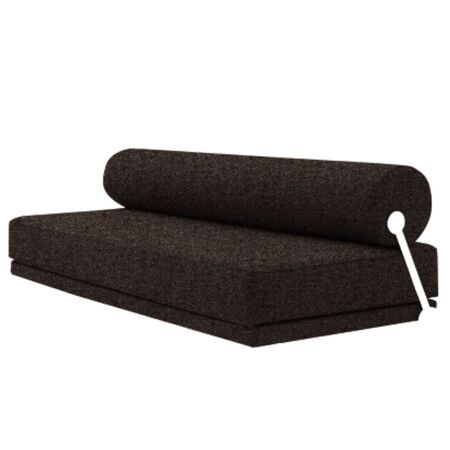 Softline A/S Softline Sleep Day Bed / Schlafsofa Weiss RAL9016, Felt Melange - 635 Brown