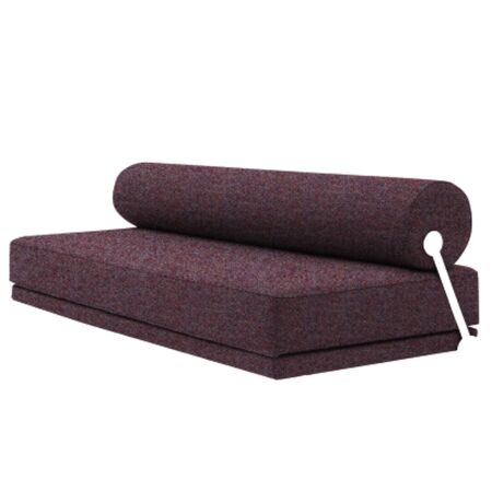 Softline A/S Softline Sleep Day Bed / Schlafsofa Weiss RAL9016, Felt Melange - 640 Purple