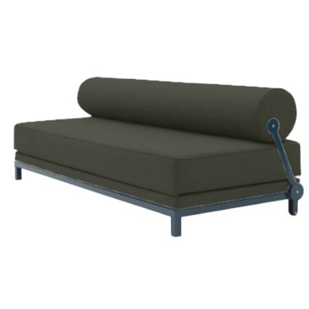 Softline A/S Softline Sleep Day Bed / Schlafsofa Blau RAL5008, Felt Melange - 294 Dark Green