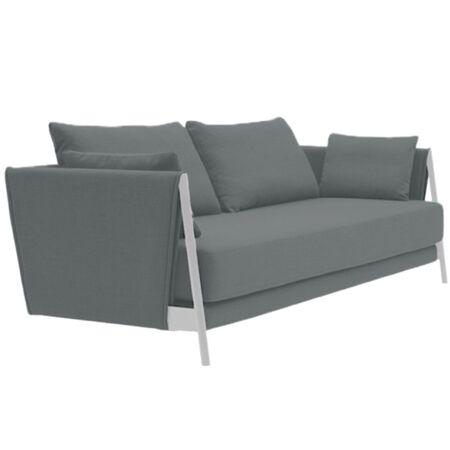 Softline A/S Softline Madison Schlafsofa Chrome, Eco Cotton 520 Grey/White