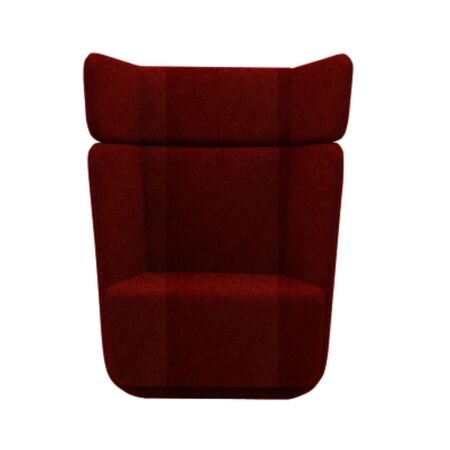 Softline A/S Softline Basket Sessel mit hohem Rücken Felt Melange - 297 Dark Red