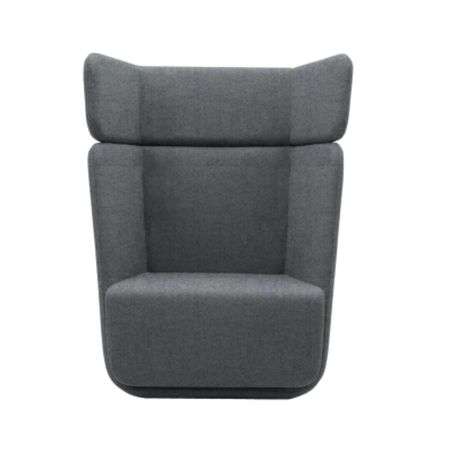 Softline A/S Softline Basket Sessel mit hohem Rücken Felt Melange - 612 Light Grey