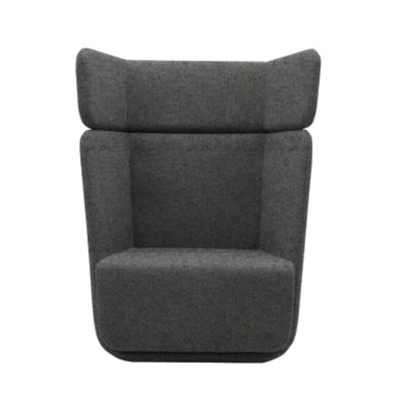 Softline A/S Softline Basket Sessel mit hohem Rücken Felt Melange - 620 Stone Grey