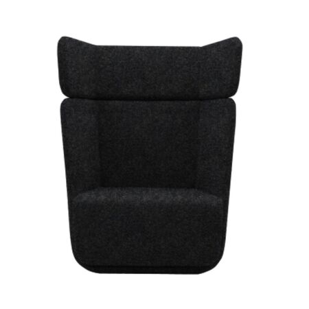 Softline A/S Softline Basket Sessel mit hohem Rücken Felt Melange - 623 Dark Grey