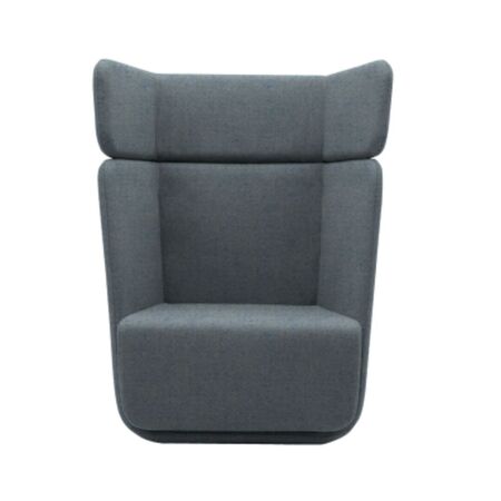 Softline A/S Softline Basket Sessel mit hohem Rücken Felt Melange - 641 Light Blue