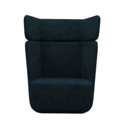 Softline A/S Softline Basket Sessel mit hohem Rücken Felt Melange - 846 Blue Grey