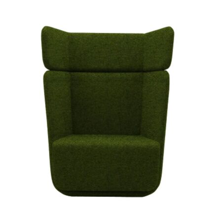 Softline A/S Softline Basket Sessel mit hohem Rücken Felt Melange - 855 Olive