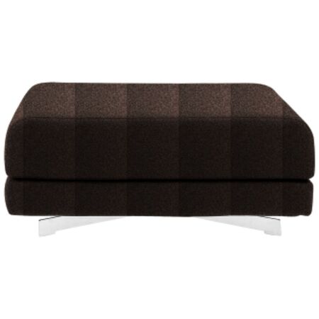 Softline A/S Softline Max Hocker/Einzelbett Felt Melange - 300 Dark Brown, Weiss / Weiss