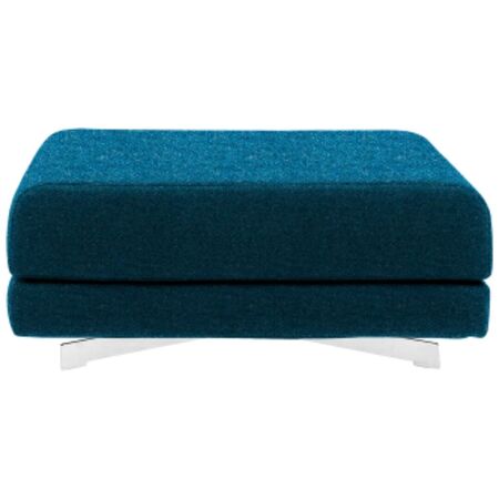 Softline A/S Softline Max Hocker/Einzelbett Felt Melange - 582 Blue, Weiss / Weiss