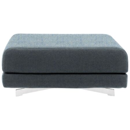 Softline A/S Softline Max Hocker/Einzelbett Felt Melange - 641 Light Blue, Weiss / Weiss