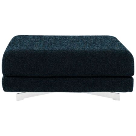 Softline A/S Softline Max Hocker/Einzelbett Felt Melange - 846 Blue Grey, Weiss / Weiss