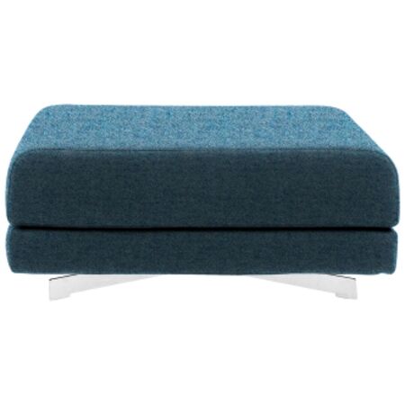Softline A/S Softline Max Hocker/Einzelbett Felt Melange - 858 Sky Blue, Weiss / Weiss