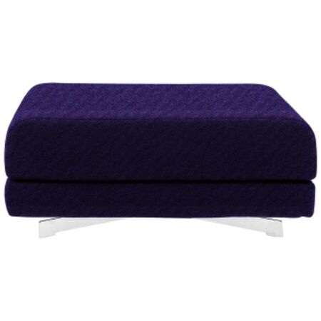 Softline A/S Softline Max Hocker/Einzelbett Felt - 581 Eggplant, Weiss / Weiss