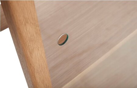 Huebsch Vitrine, Natur, Eiche/Glas