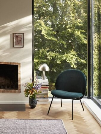 Huebsch Teppich gewebt bordeaux/weiss