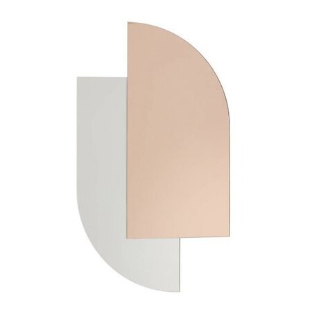 Huebsch Wandspiegel Glas rosa