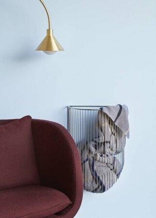 Huebsch Stehlampe m/Marmorfuss messing/schwarz