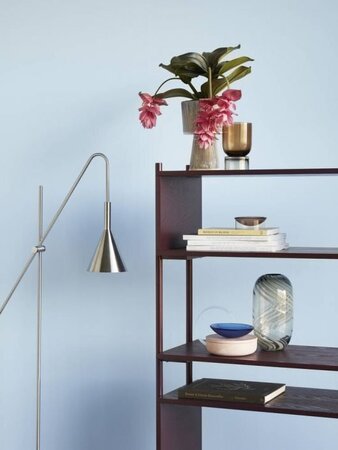 Huebsch Stehlampe Metall Nickel