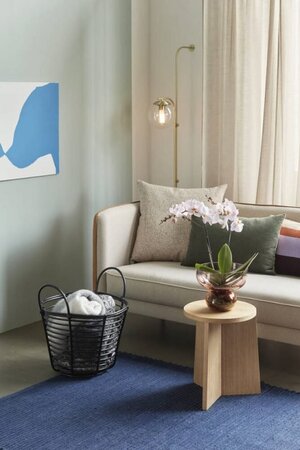 Huebsch Wandlampe Metall/Glass messing/klar