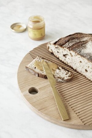 Huebsch Schneidebrett rund Eiche FSC 2er Set