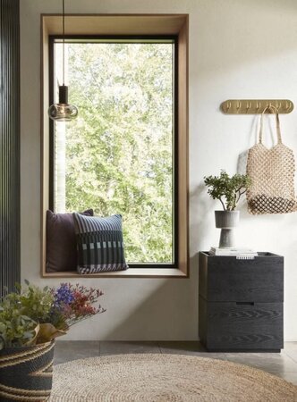 Huebsch Hakenleiste m 7 Haken Metall Messing