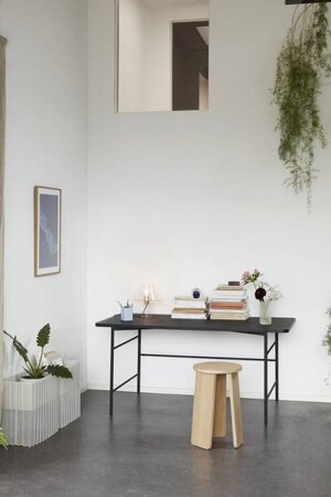 Huebsch Hocker Eiche natur h55cm