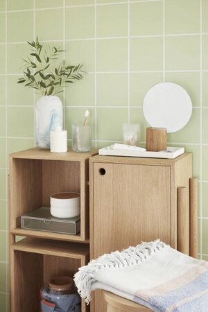 Huebsch Kommode m Fach Eiche natur h90cm