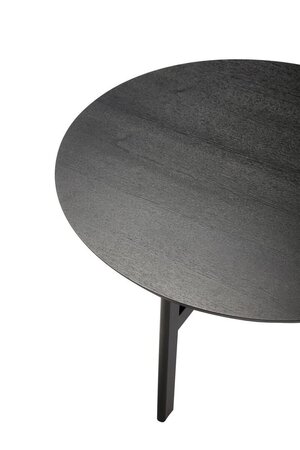 Huebsch Couchtisch Rund Holz Schwarz