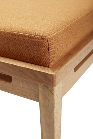 Huebsch Daybed Eiche/Stoff Beige/Orange